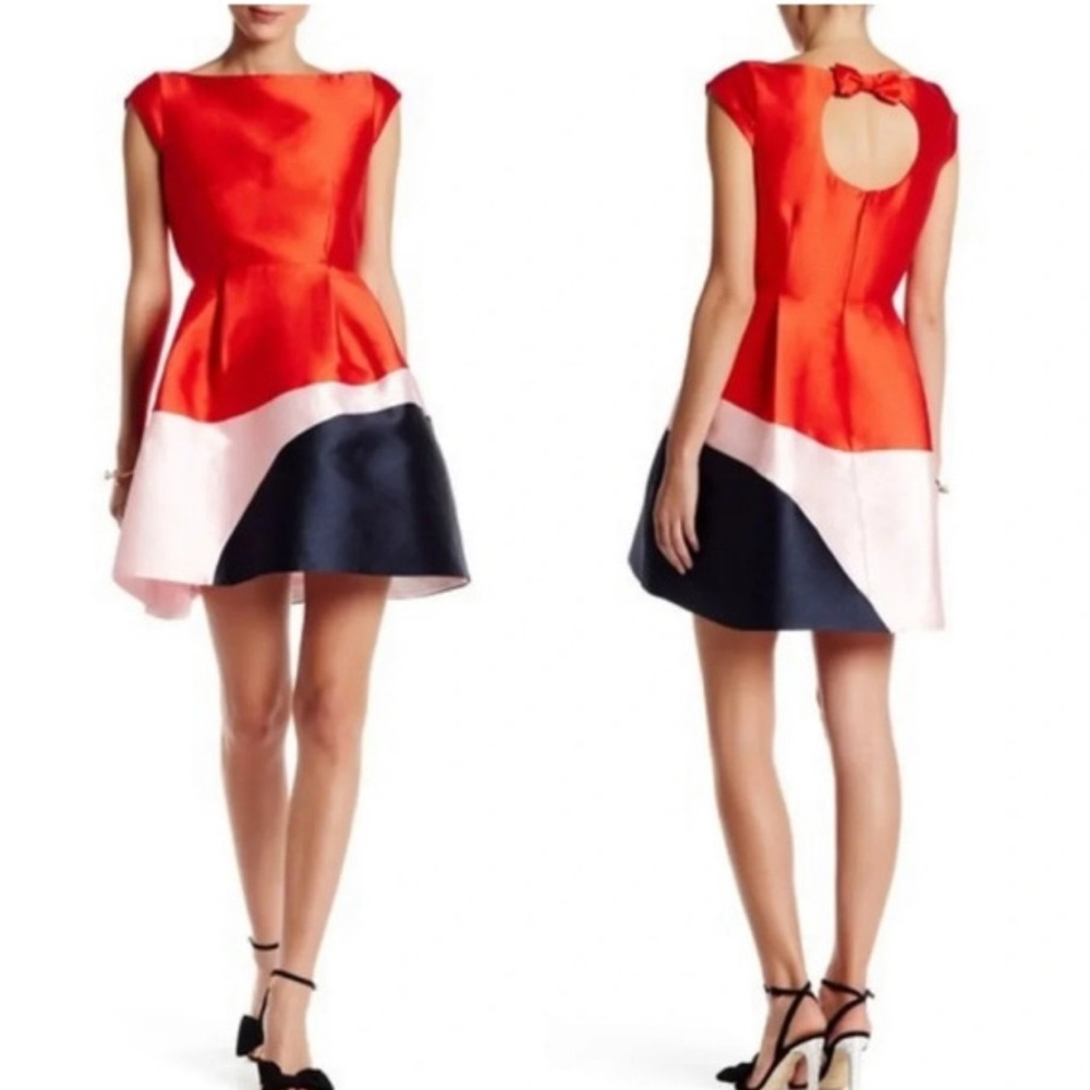 Kate Spade Red, Pink, and Black Mini Dress